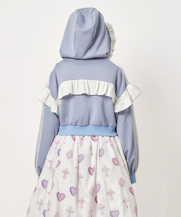 Frill Jersey Blouson