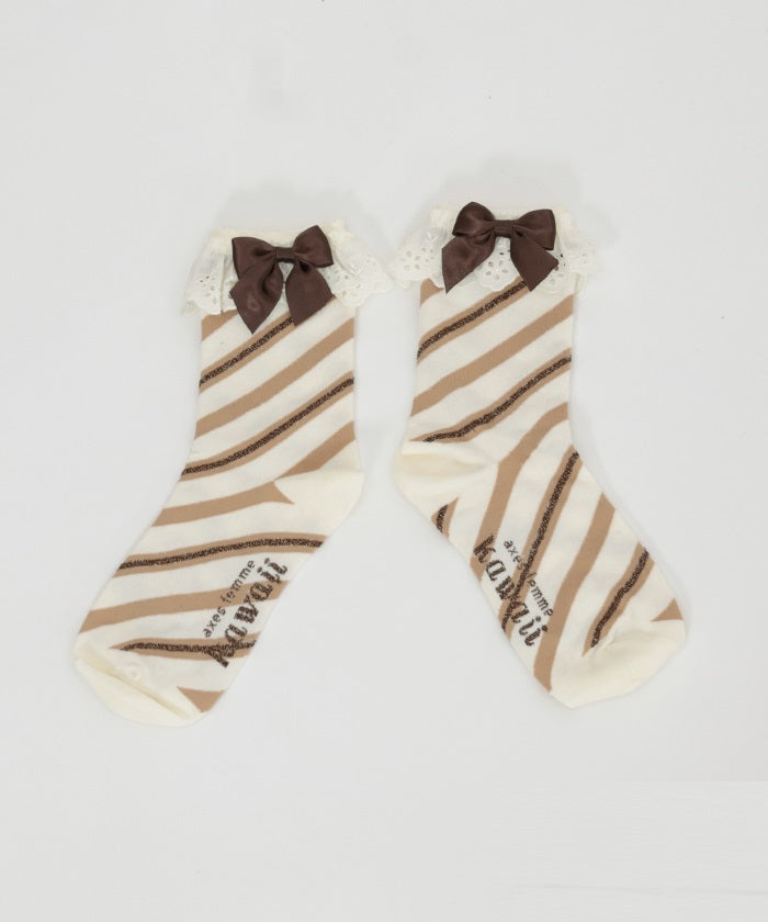 Striped Crew Socks