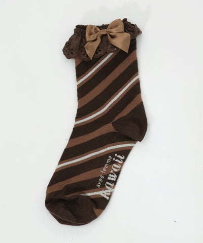 Striped Crew Socks