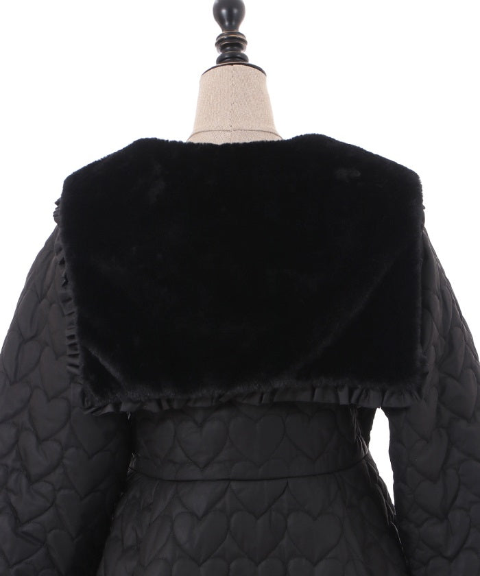 Heart Quilted Coat