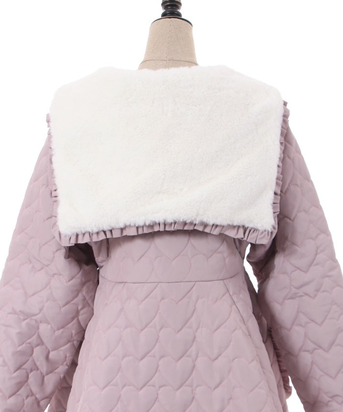 Heart Quilted Coat – axes femme from JAPAN