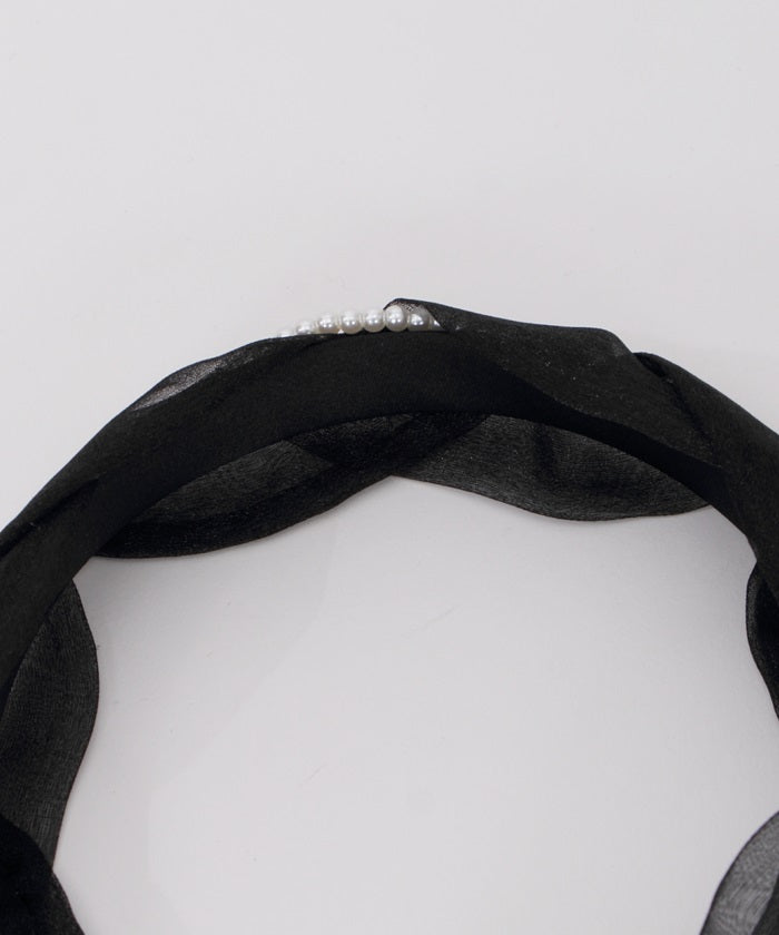 Pearl Organdy Headband
