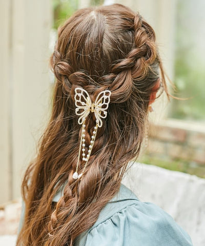 Butterfly Pearl Claw Clip