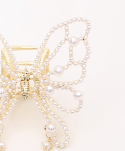 Butterfly Pearl Claw Clip