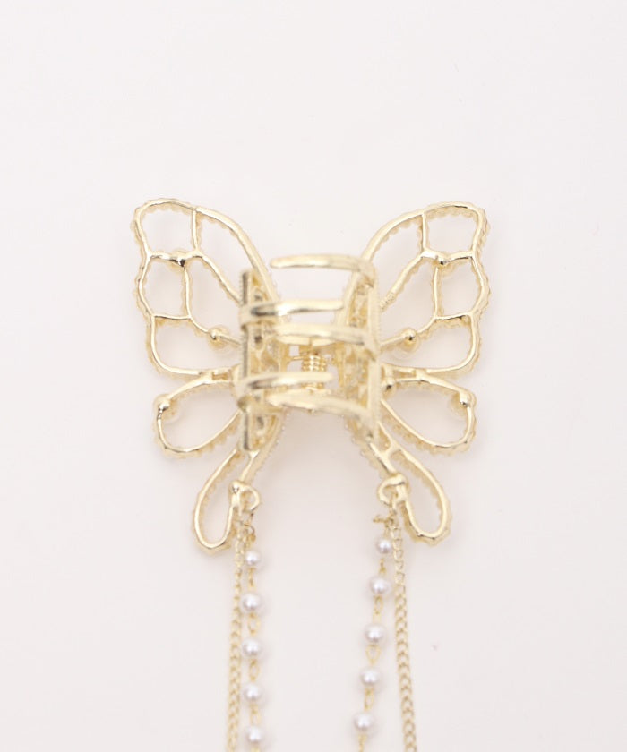 Butterfly Pearl Claw Clip