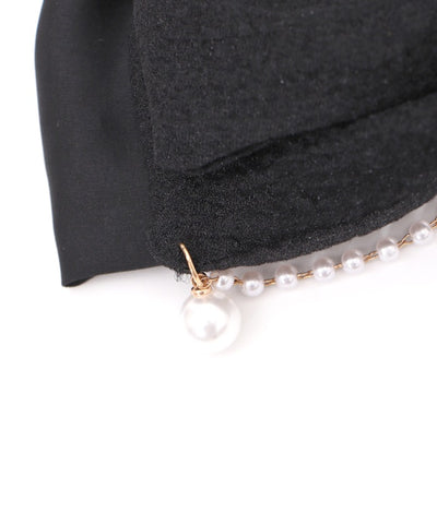 Barrette Clip with Pearl Chains