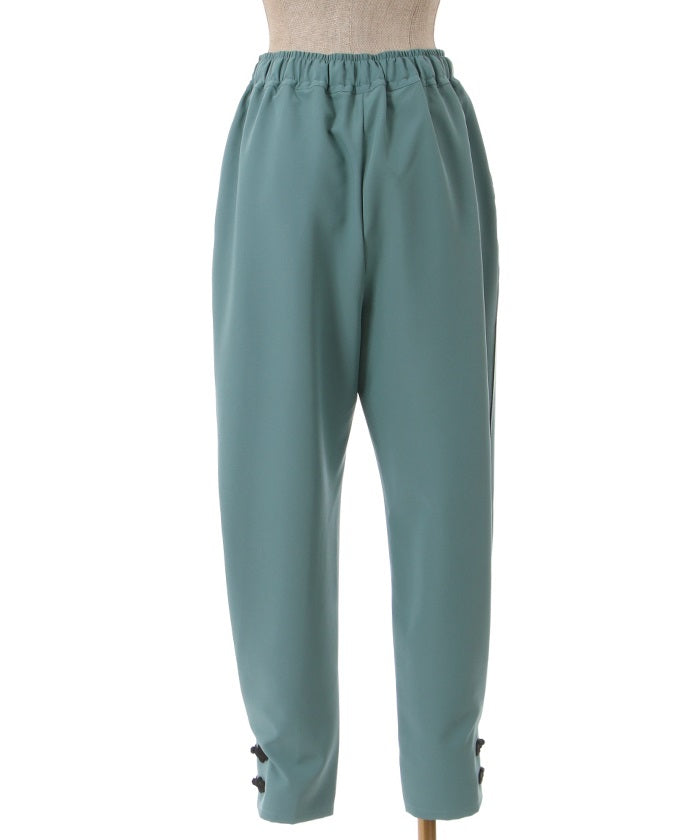 Chinese Button Side-Striped Pants