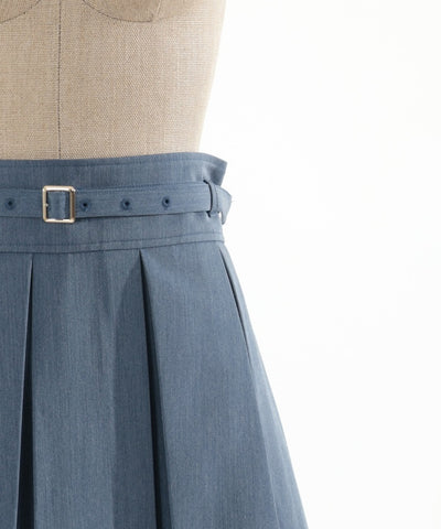 Box Pleats Mini Skirt