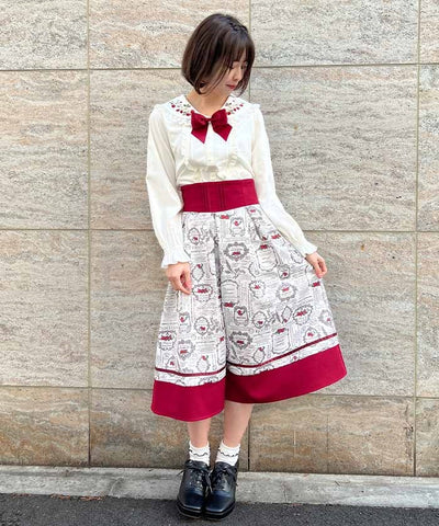 ストロベリーラベルタックスカート