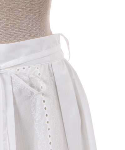 Embroidery Lace Panel Skirt
