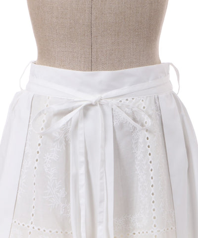 Embroidery Lace Panel Skirt