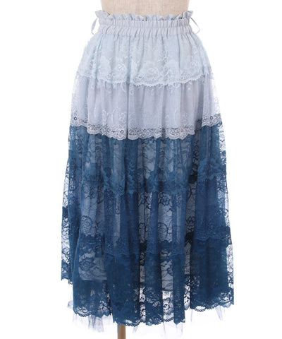 Gradient Lace Skirt