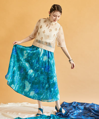 Marbled Pattern Skirt