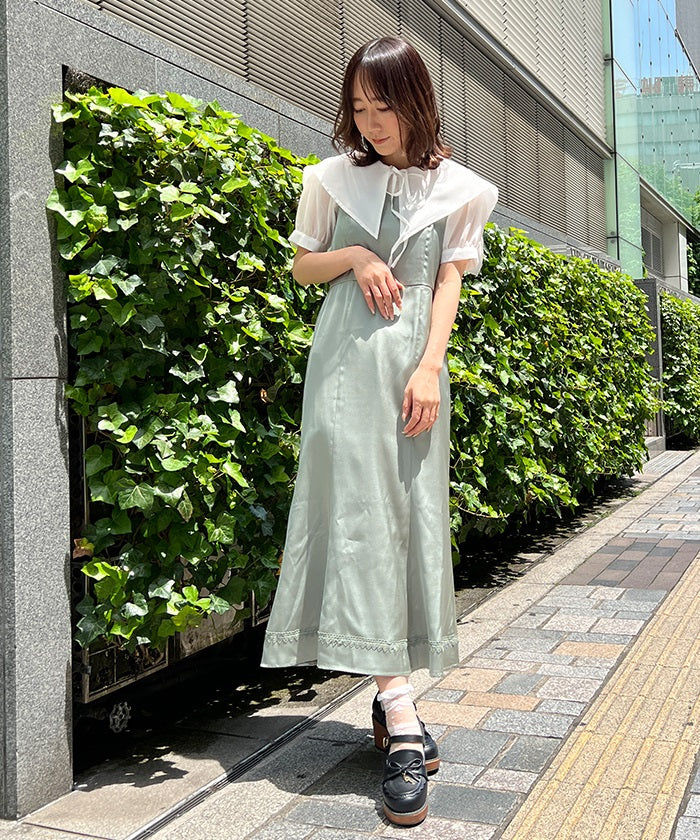 Sheer Blouse Ensemble Dress