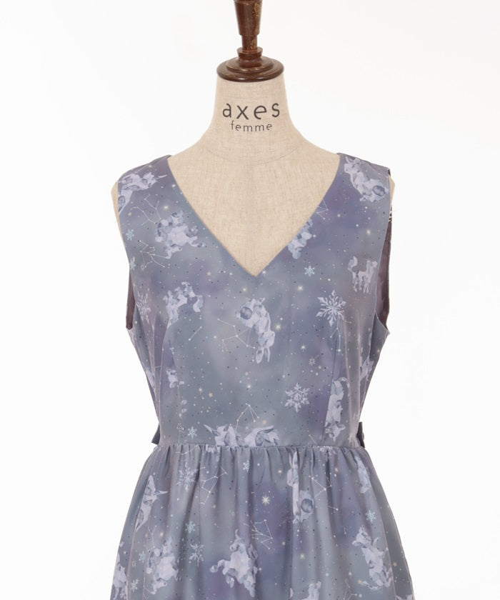 Ice Crystal Dress with Ribbon
