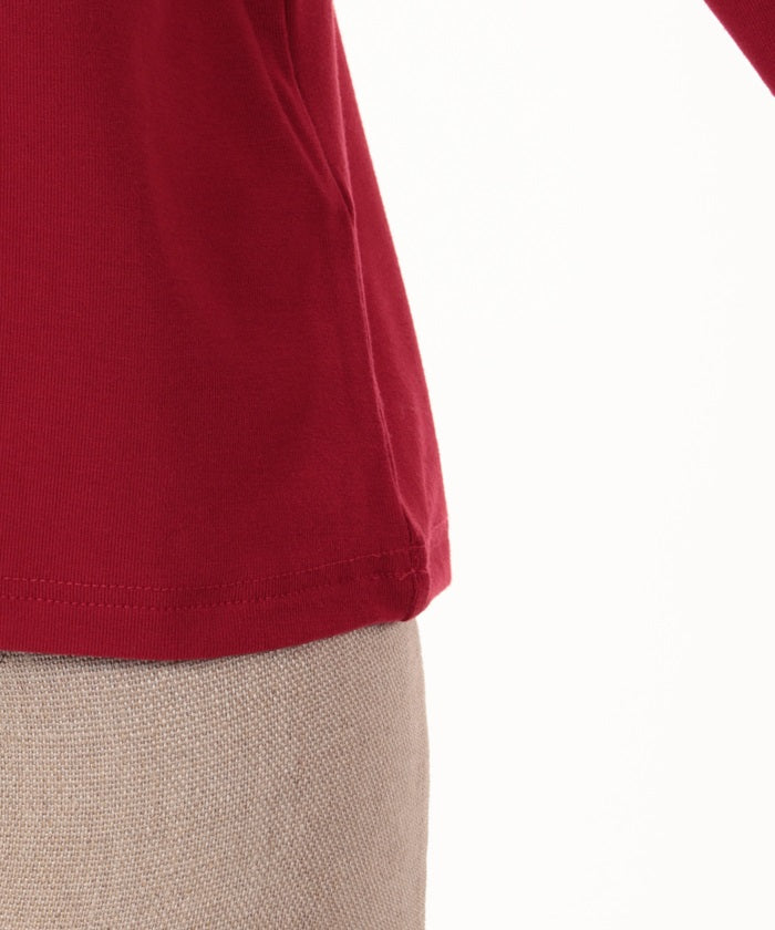 Frill Ribbon Cut-and-Sewn Pullover
