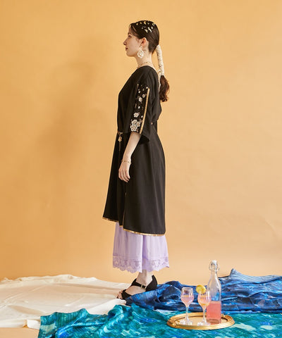 Tulle & Flower Embroidery Dress