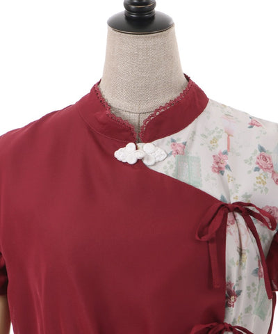 Lantern Flower Print Dress