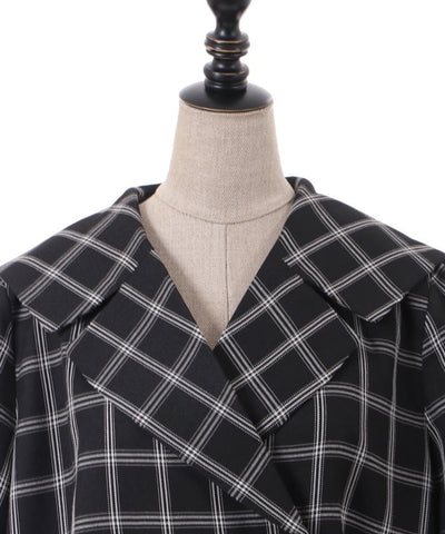 2-Way Big Collar Short-Sleeved Jacket