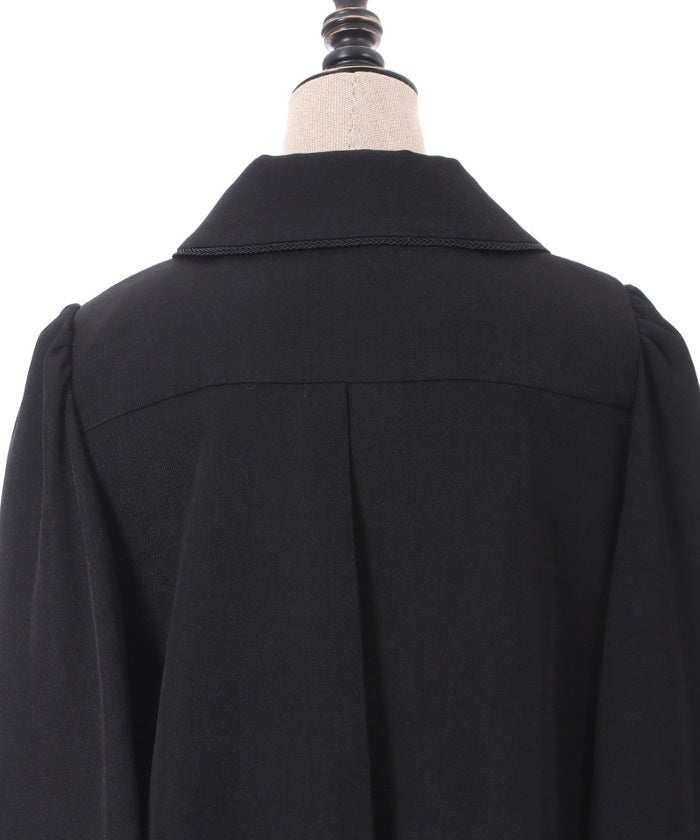 Double Button Cape Jacket