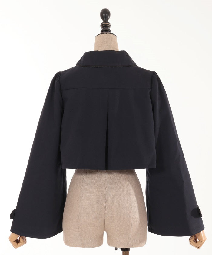 Double-buttoned Bell Sleeve Jacket