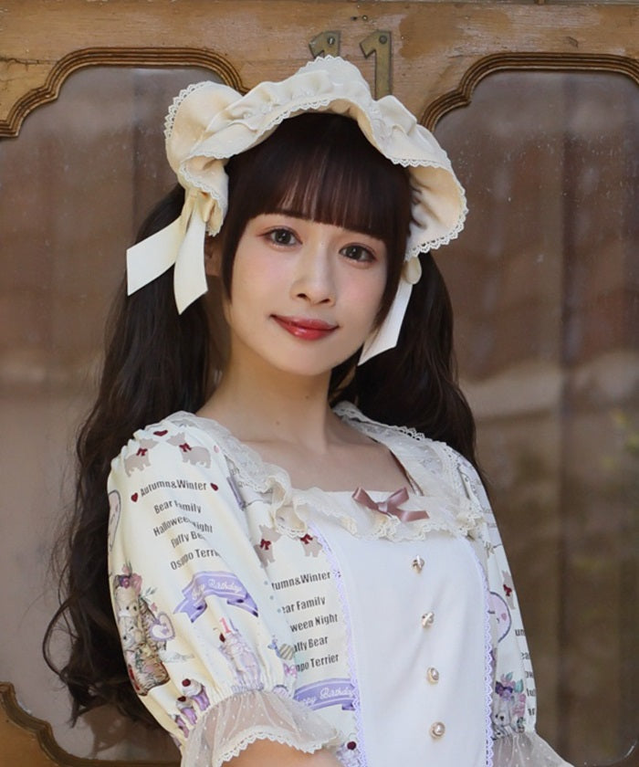 Dotted Tulle Frill Headband – axes femme from JAPAN