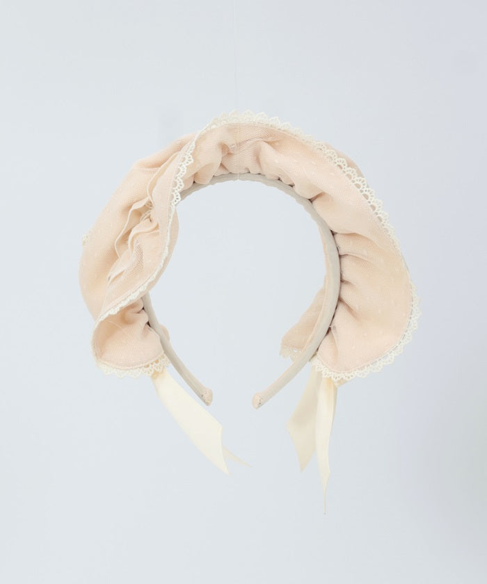 Dotted Tulle Frill Headband – axes femme from JAPAN