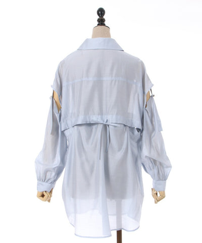 Gimmick Design Sheer Shirt