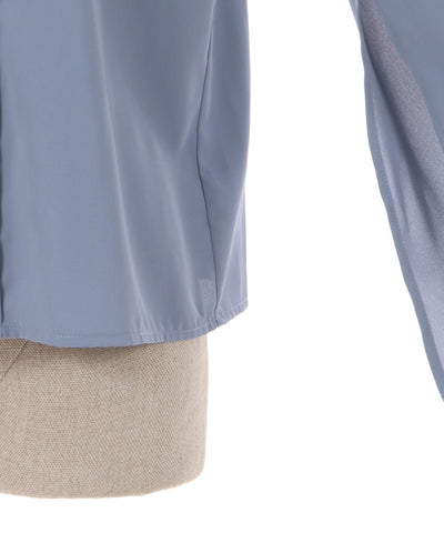 Slit Flare Sleeves Blouse