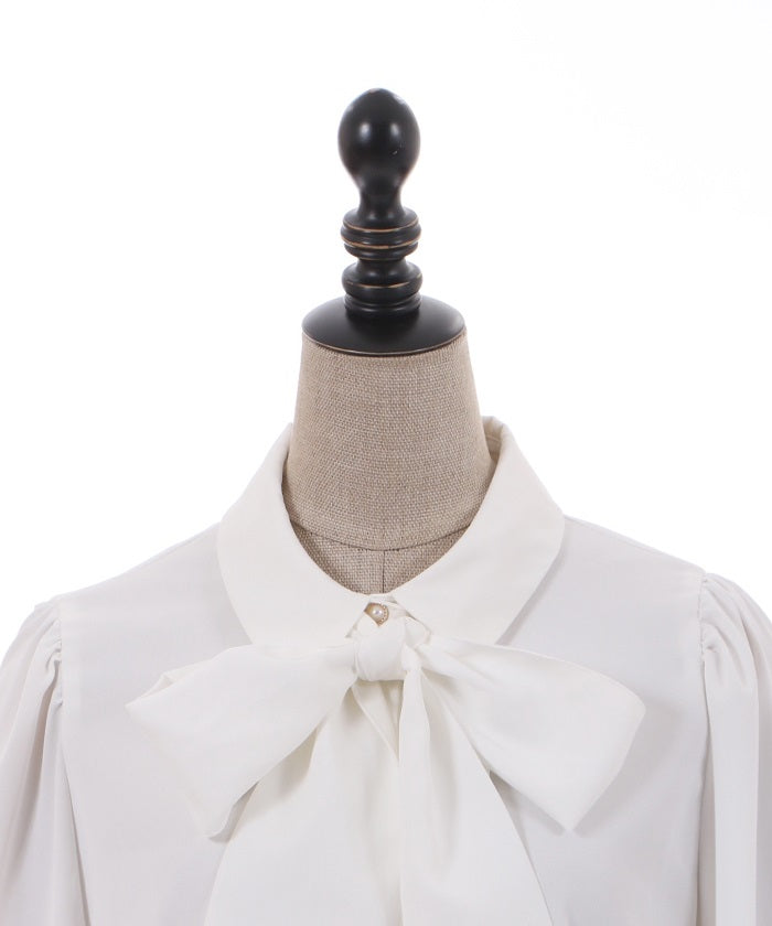 Slit Flare Sleeves Blouse