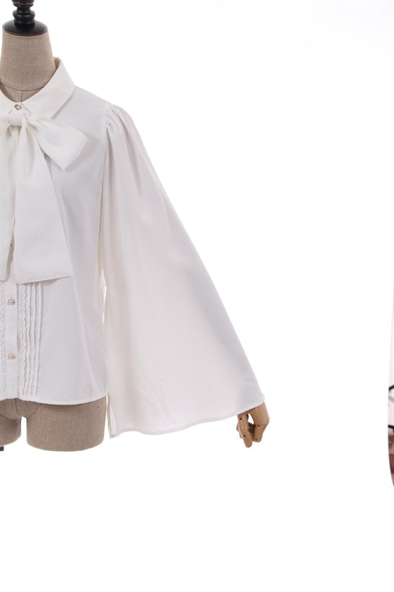 Slit Flare Sleeves Blouse