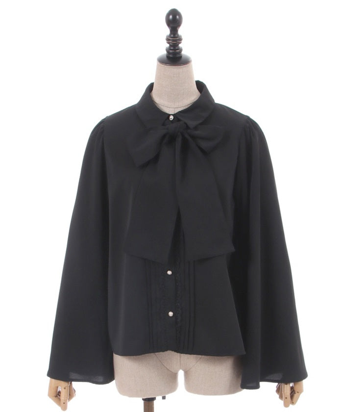 Slit Flare Sleeves Blouse