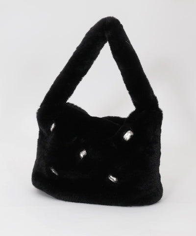 Fur Bag with Bijoux