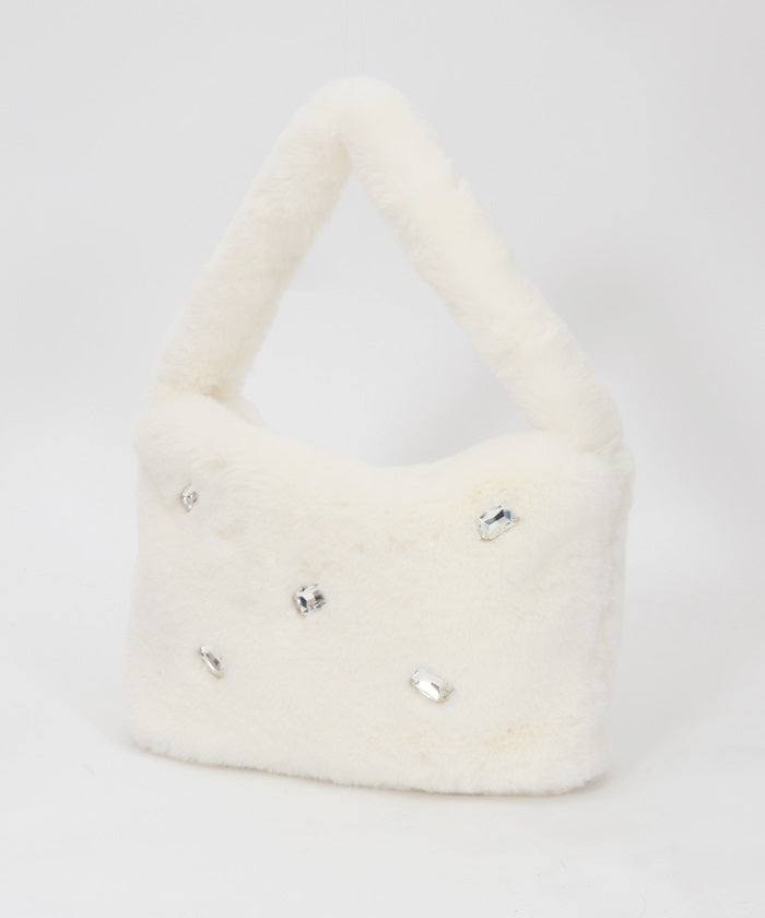 Fur Bag with Bijoux