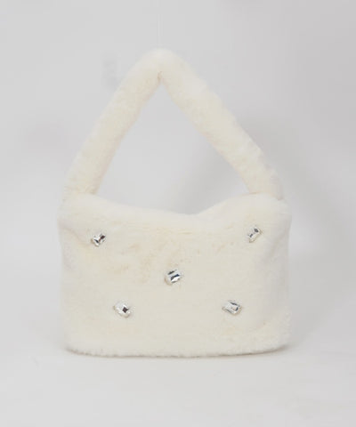 Fur Bag with Bijoux