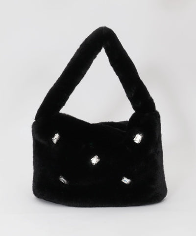 Fur Bag with Bijoux