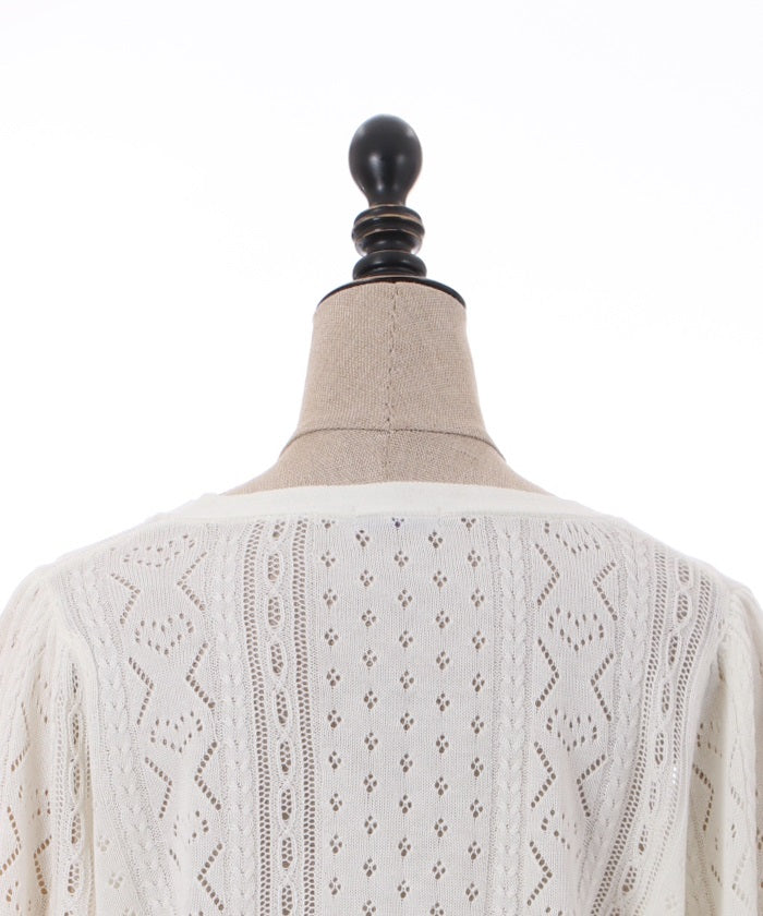 Cherry Embroidery Knit Cardigan