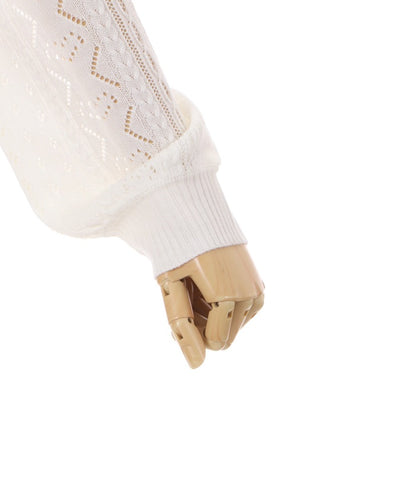 Cherry Embroidery Knit Cardigan