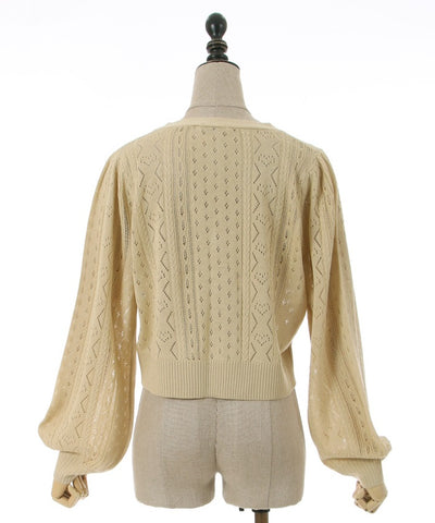 Cherry Embroidery Knit Cardigan