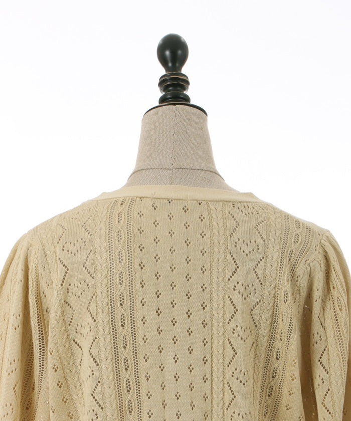 Cherry Embroidery Knit Cardigan