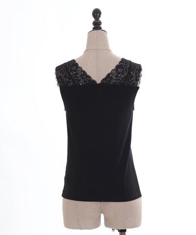 Lace-Up Design Tank Top