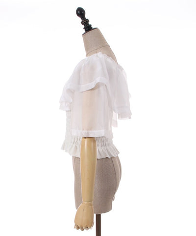 Sheer Frill Cut & Sew Pullover
