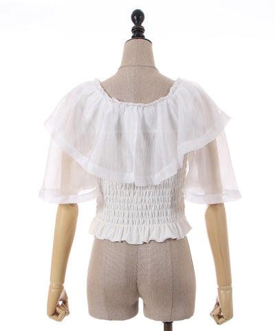 Sheer Frill Cut & Sew Pullover