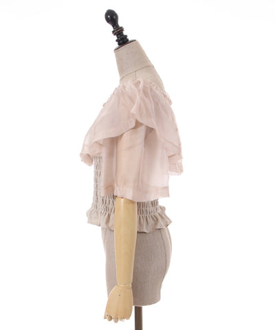 Sheer Frill Cut & Sew Pullover