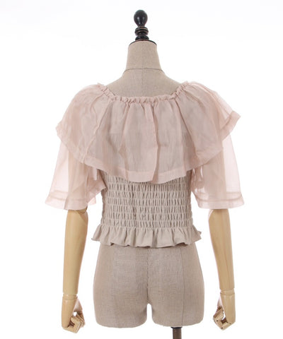 Sheer Frill Cut & Sew Pullover