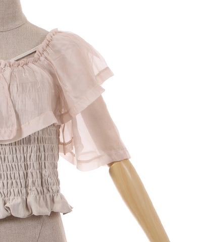 Sheer Frill Cut & Sew Pullover