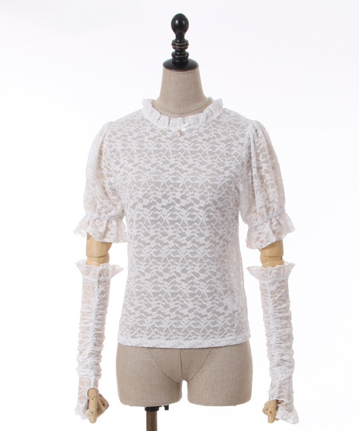Lace Pullover with Arm Covers