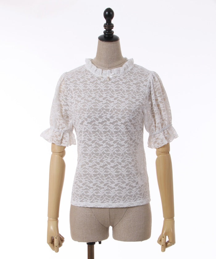 Lace Pullover with Arm Covers