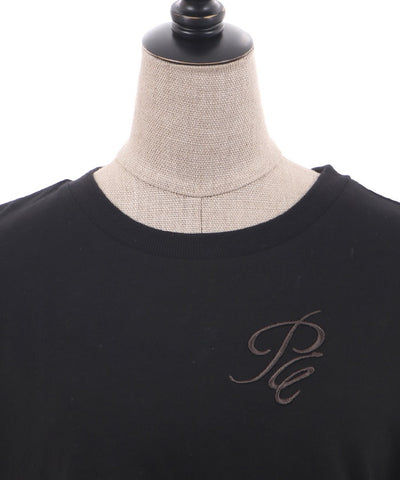 Embroidery Off-Shoulder Long T-Shirt