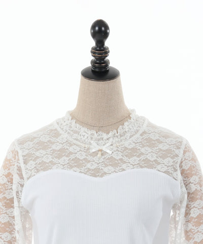 Lace Bustier Pullover